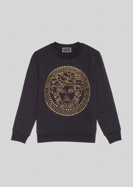 Versace Studded Medusa Sweatshirt Tjej - 596120ZOV